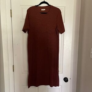 Madewell Rust Midi Dress